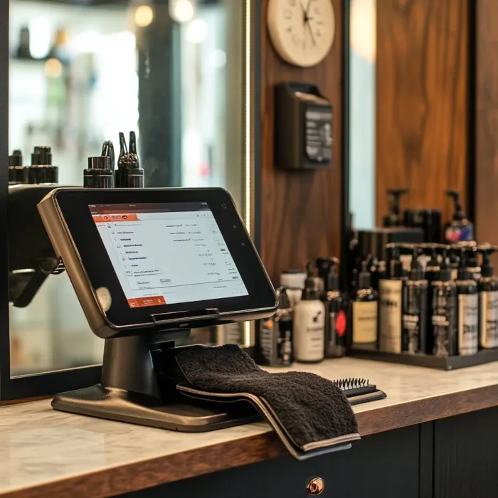 touchscreen Tablets as Barbershop POS-4